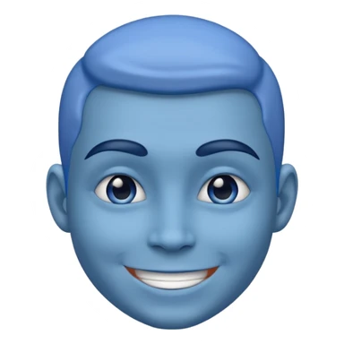 Blue Face  sticker