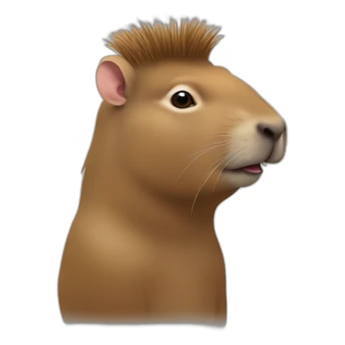 Un-Capibara-sosia-di-franco-battiato sticker