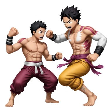 Katakuri vs luffy fight sticker