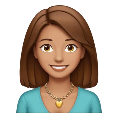 can you draw an emoji of a woman with hair parted down the middle sticker