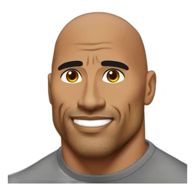 The rock Dwayne Johnson eyebrow raise sticker