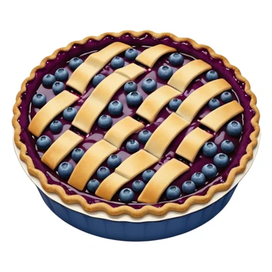 Cute blueberry pie sticker