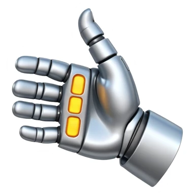 robot hand thumb up sticker