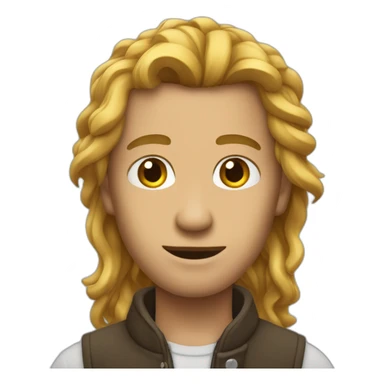 Homme metisse cheveux longs sticker