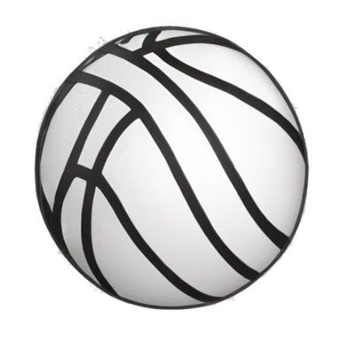 Basket ball black and White sticker