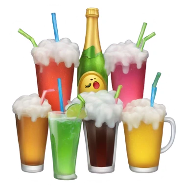 Bundle of drinks with celebration  sticker