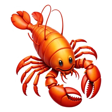 Clown lobster sticker