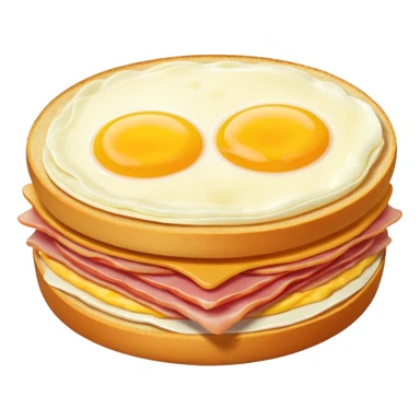 egg cheese and ham sticker