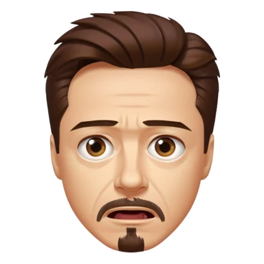 suprised tony stark sticker