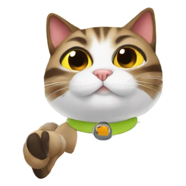 cat on an airplane sticker