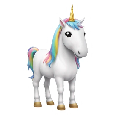 Ladrón con un unicornio sticker