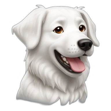 montagne des Pyrénés White dog sticker