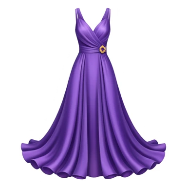 purple ribbon dress sticker
