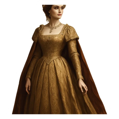 queen, regal, elegant, detailed crown, flowing gown, classic style sticker