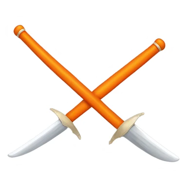 une epee orange sticker