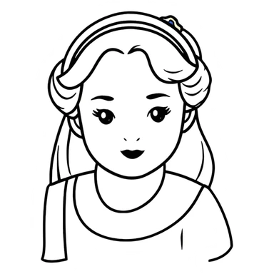 Belle from Disney sticker