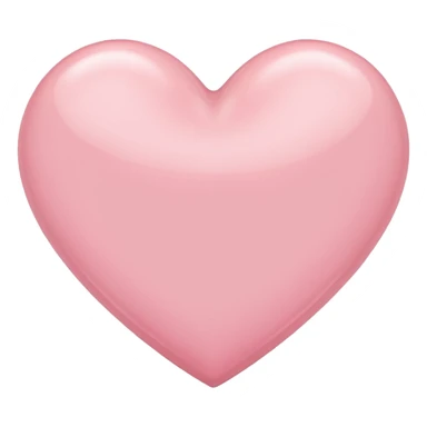 A cute light pink heart sticker