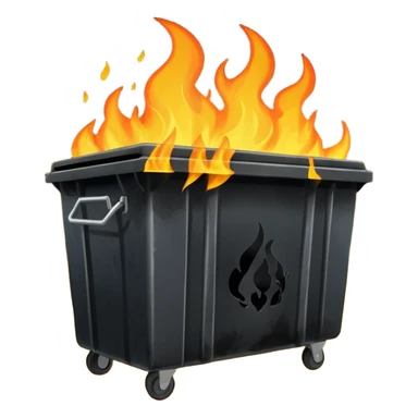 Dumpster fire sticker