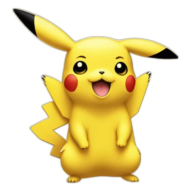 Pikachu sur Salamèche sticker