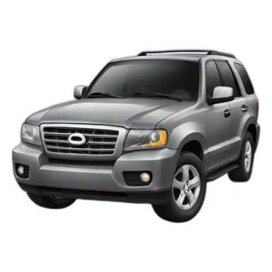 gray suv car sticker