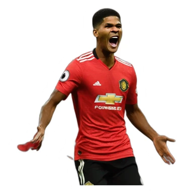 marcus rashford celebrating sticker