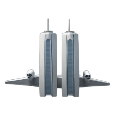 Plane twin tower sticker