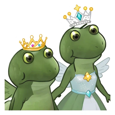 Princess and angel sticker