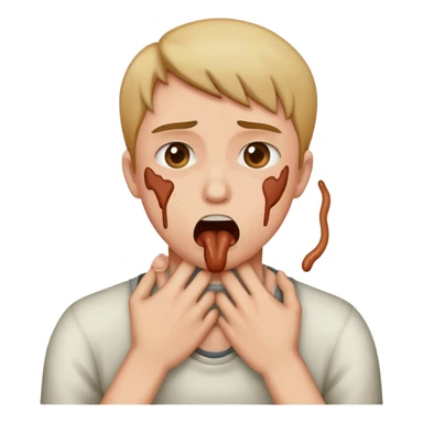 choking myself  sticker