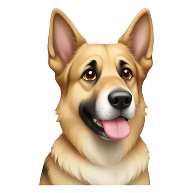 Walking German shepherd and Anatolian shepherd  sticker