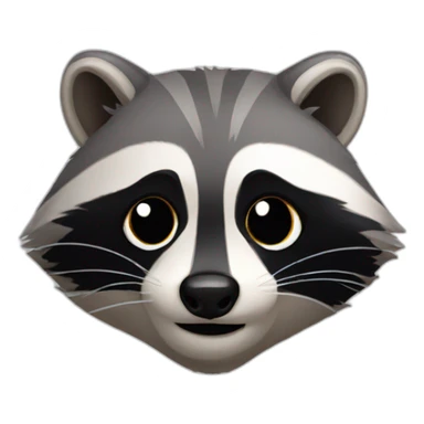 Raccoon one eye closed sticker