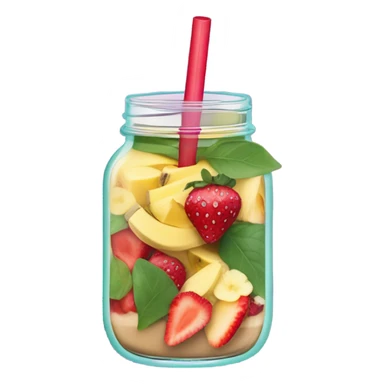 mason jar smoothie sticker