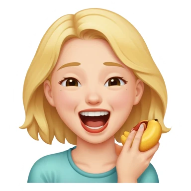 choking yourself laughing girl sticker