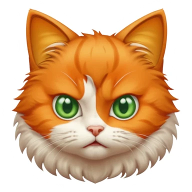 Angry baby cat sticker