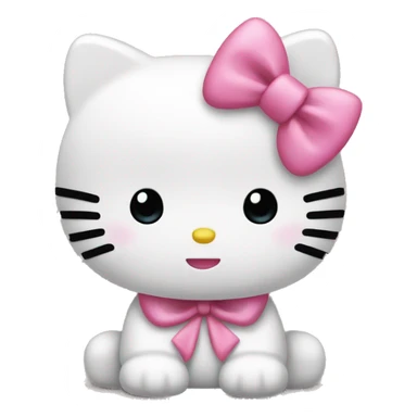 Hello Kitty with pink bow  sticker