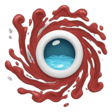 red cartoon whirlpool sticker
