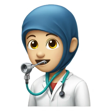 child with phonendoscope sticker