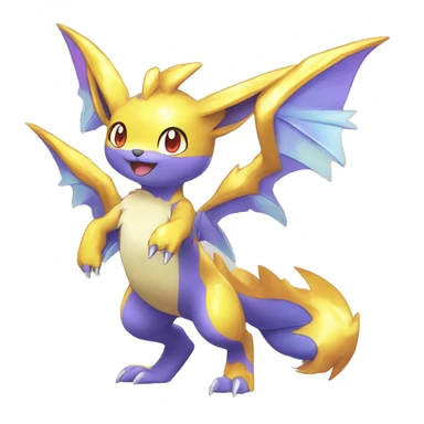 Batch of Shiny Colorful Sparkle-Fakémon-Pokémon-Adoptables Full Body sticker