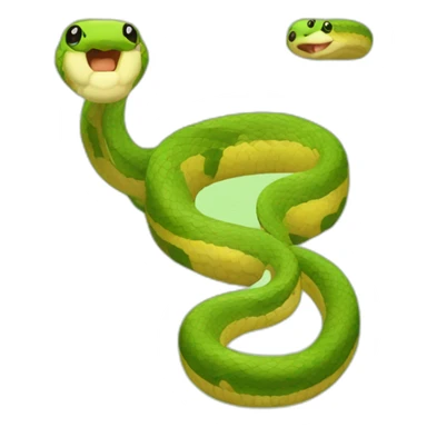 Cute cross snake sticker