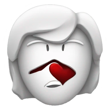 Darkred heart sticker