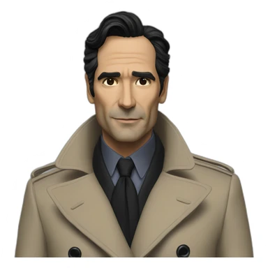 Ben Chaplin sleek trench coat sticker