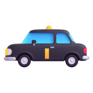 elegant solid car icon with a transparent protective film, refined and smooth design sticker