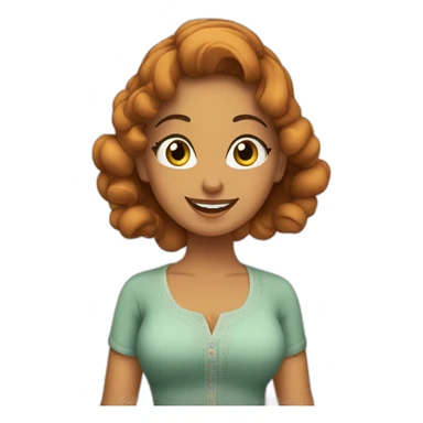 a Moroccan curvy do the housework sticker