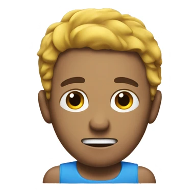 A man struggling to swim sticker