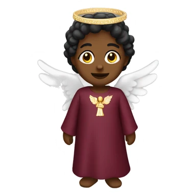 burgundy angel sticker