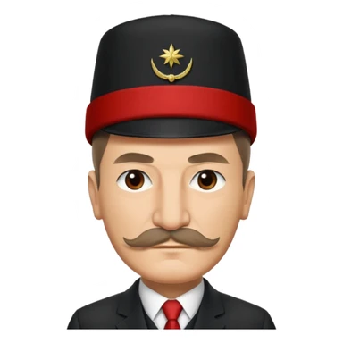 Atatürk kafasında şamkayla sticker