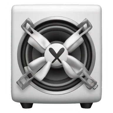 JL audio subwoofer with bow sticker