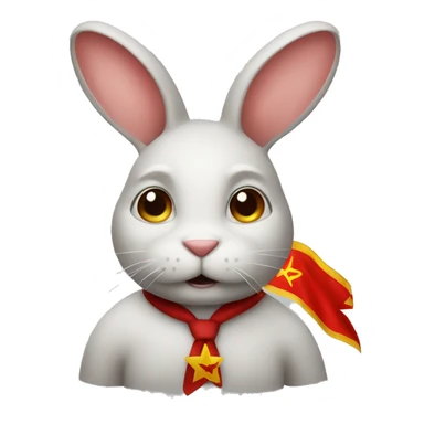 Communist bunny sticker