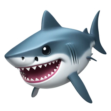shark with tophat\ sticker