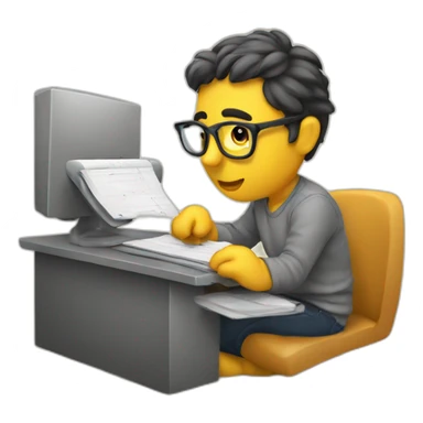 EDITOR WORKING ON AN EDIT sticker