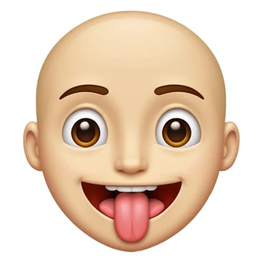 smirk with tongue out  sticker